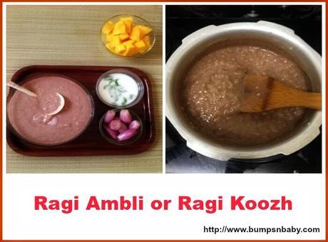 Ragi Ambli or Ragi Koozh for Moms and Mom To Bes