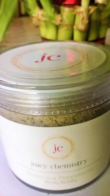 Juicy Chemistry Green Tea Peppermint Body Scrub Review