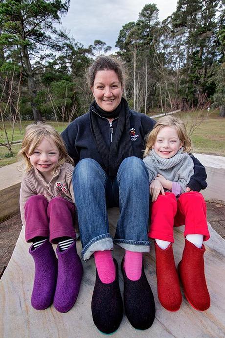 All of us keeping warm with our stylish Wool Walker Slippers and Boots. Thanks so much to Dovile at Wool Walker for sending me these such amazing slippers.