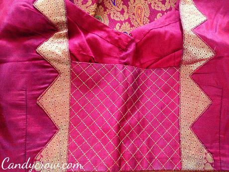 Kanchipuram Silk Saree Blouse Design | My Wedding Saree - Paperblog