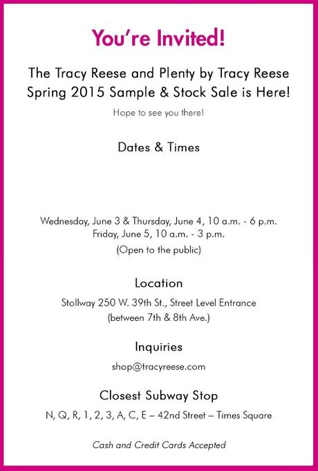 SHOPPING NYC: Tracy Reese Sample Sale