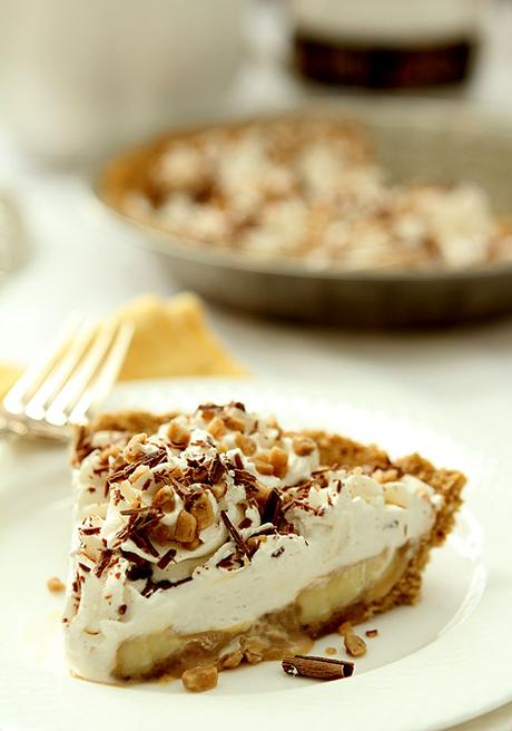 Caramel Banana Pie with Bourbon