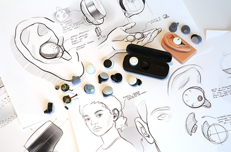 The Here earbuds design