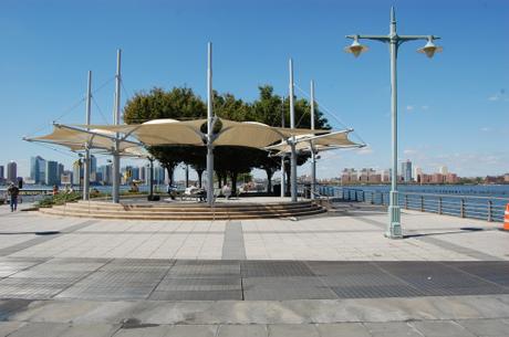 Hudson River Park 'Pier 45', New York, USA - Canopy Providing Shade and Seating