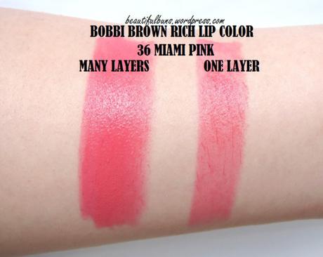 Bobbi Brown Rich Lip Color Miami Pink (3)