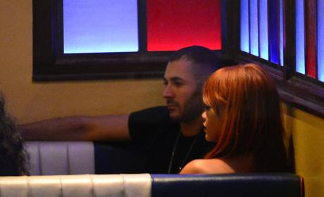 Rihanna Dines At Copella & Hangouts With Soccer Player Karim Benzema