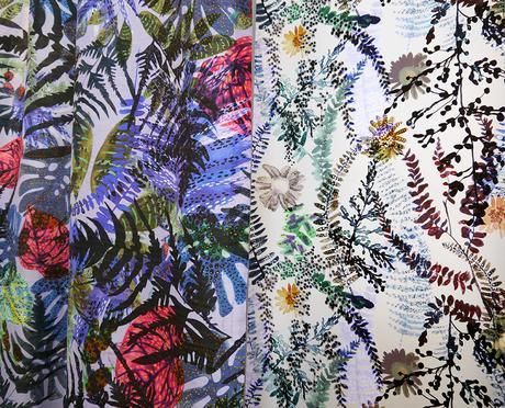 DJCAD, Duncan of Jordanstone College of Art and Design, degree show, Dundee, degree show 2015, #djcaddegreeshow, #djcaddegreeshow15, textile design, printed fabric, interior fabrics, wallpaper, floral, Emma McCluskey