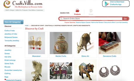 The Marketplace to Discover India: CraftsVilla.com