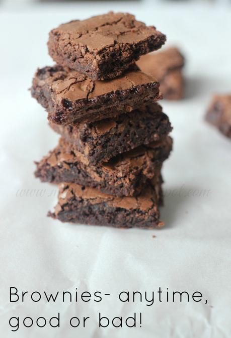 One Bowl Chocolate Brownies: With Eggless Option: Upper Crust Cafe Style