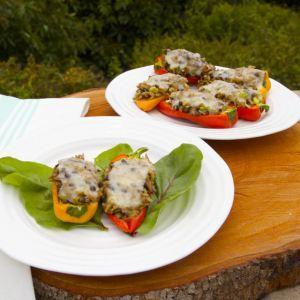 Golden Door Zazen Rice and Crabmeat Stuffed Mini-Peppers