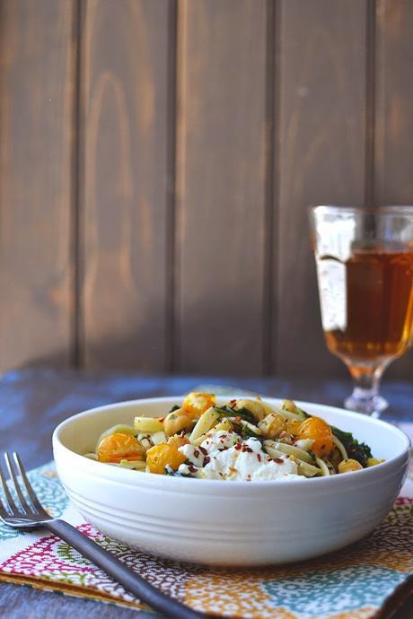 Cherry Tomato & Kale Pasta