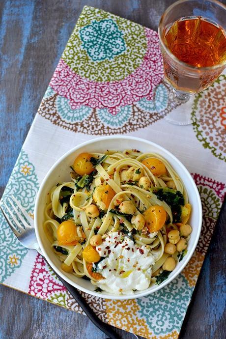 Cherry Tomato & Kale Pasta