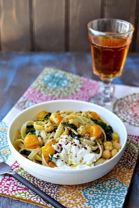 Cherry Tomato & Kale Pasta