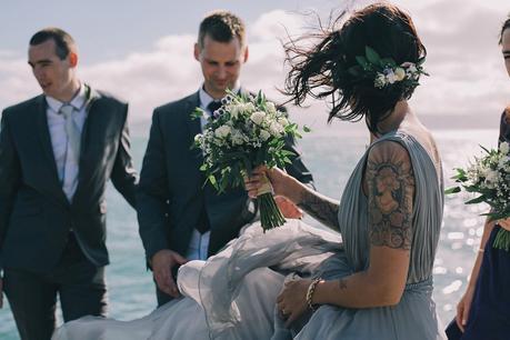 Tabi & Roy. A Wellington Waterfront Wedding With An Alternative Twist by Sarah McEvoy Photography