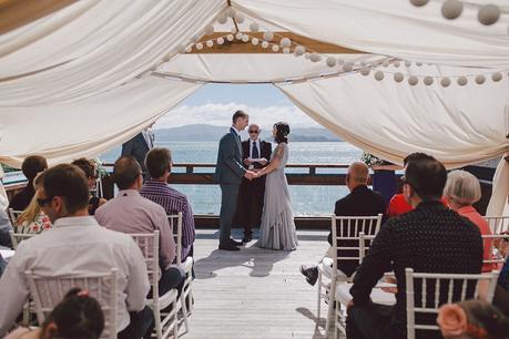 Tabi & Roy. A Wellington Waterfront Wedding With An Alternative Twist by Sarah McEvoy Photography