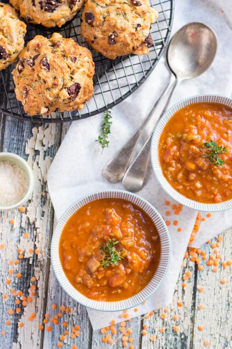 Red Lentil and Bacon Soup