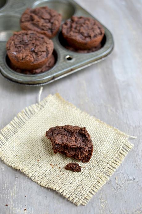 Coconut Flour Chocolate Muffins (Eggless, vegan recipe)