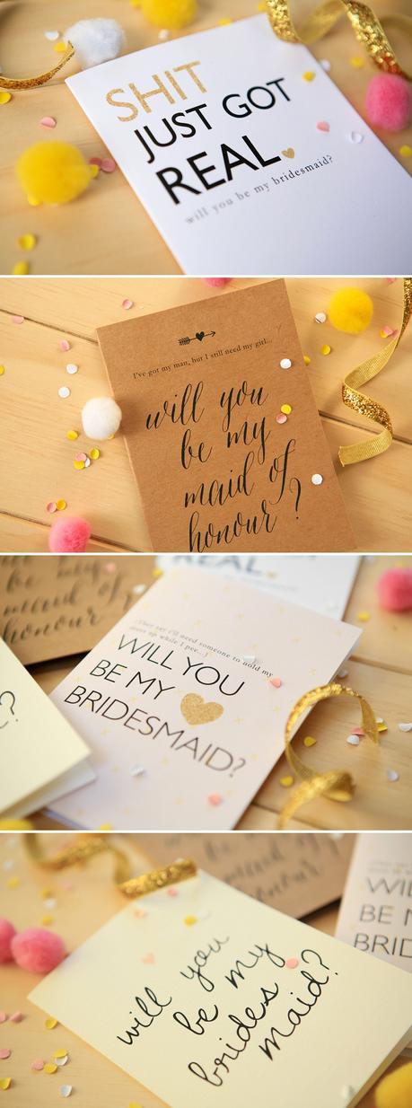 FREE Will You Be My Bridesmaid Printables Exclusive to P&L!