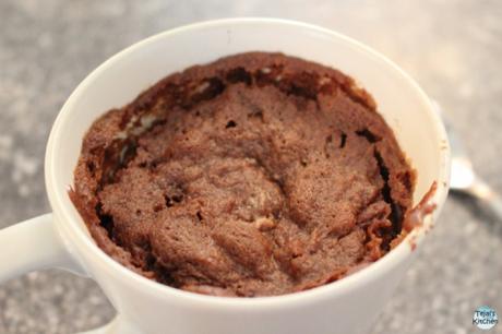 Double Choc Peanut Butter Mug Cake