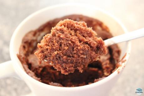 Double Choc Peanut Butter Mug Cake