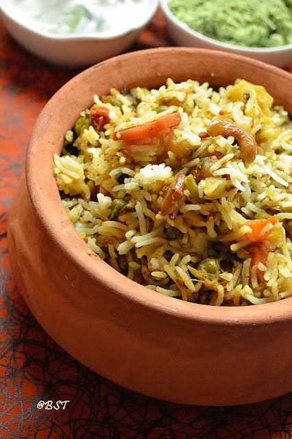 Malabar Vegetable Biriyani: Guest Post By The Big Sweet Tooth