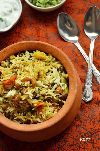 Malabar Vegetable Biriyani: Guest Post By The Big Sweet Tooth