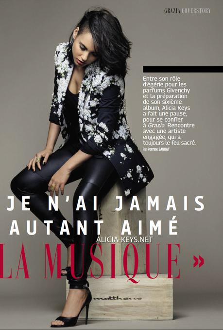 Alicia Keys Covers Grazia Magazine