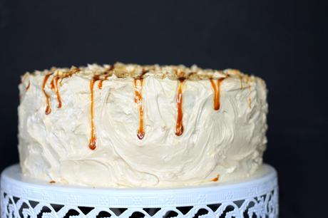 Yellow Cake with Caramel Buttercream