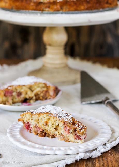 Caramel Rhubarb Cake