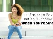 Easier Save Half Your Income When You’re Single?