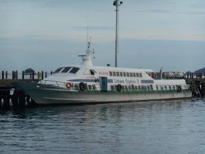 The ferry that brings passengers from KK to Labuan.