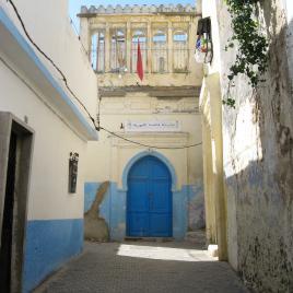 Arabic style arched door, Tangier.