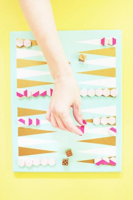 DIY Backgammon Game via Lovely Indeed | Francois et Moi