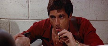 Scarface: Tony’s Tan Suit and Cadillac Although we know he has a few different La Magique watches with differently colored dials to match his various suits and shirts, he only wears the black-dialed model with this suit.