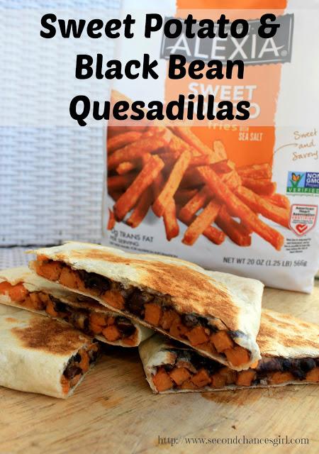 Sweet Potato & Black Bean Quesadillas. These are so delicious. A yummy vegan dish!! #SpringIntoFlavor #ad