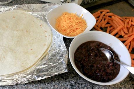 Sweet Potato & Black Bean Quesadillas. These are so delicious. A yummy vegan dish!! #SpringIntoFlavor #ad