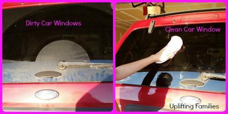 Clean Dirty Car Windows with Poise Pads