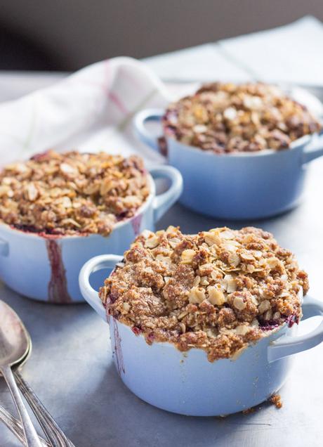 Apple and Blackberry Crumble