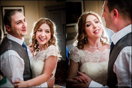 Bride and Groom dancing together