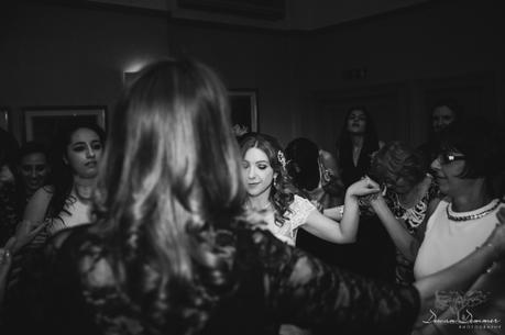 Bride greek dancing hendon hall hotel