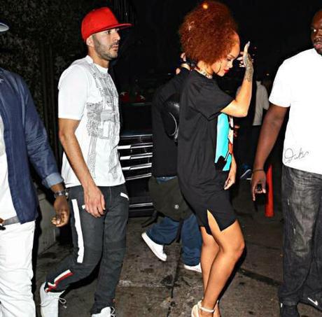 Rihanna Hangsout In Hollywood With