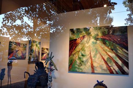 Portland, Oregon Artist Cedar Lee's oil paintings of trees at Attic Gallery