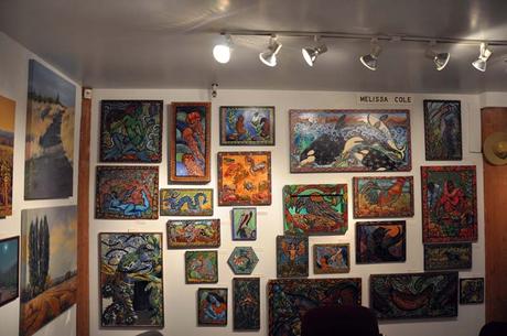Artwork on display at Attic Gallery in Portland, Oregon