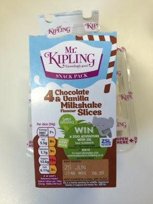 Today's Review: Mr. Kipling Chocolate & Vanilla Milkshake Slices