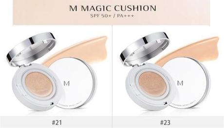 Missha Magic cushion shades