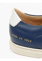 Summer Love For The Navy:  Common Projects Navy Leather Achilles Sneaker