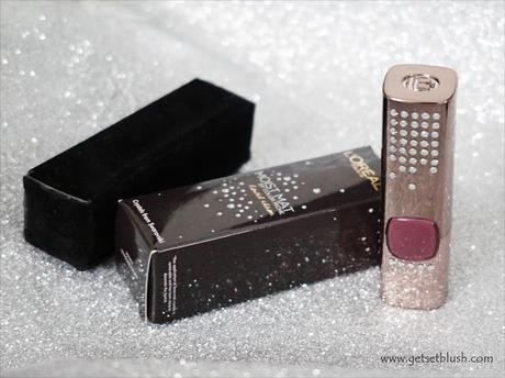 L'oreal Paris Color Riche Moist Matte Limited Edition Swarovski Lipstick-Review,swatches,On My Lips