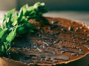 No-Bake Cashew Chocolate Mousse Cake with Fresh Mint (Vegan Gluten Free)