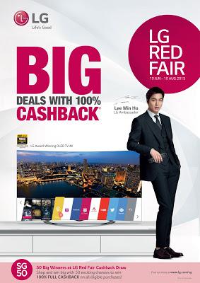 Win 100% Cashback With Lee Min Ho & LG Singapore !