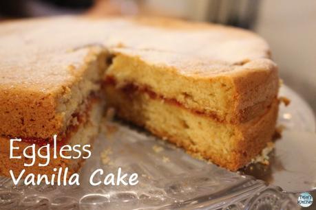Eggless Vanilla Cake